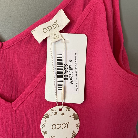 ๐ Hot Pink Flowly Tank - Small - Picture 3 of 6